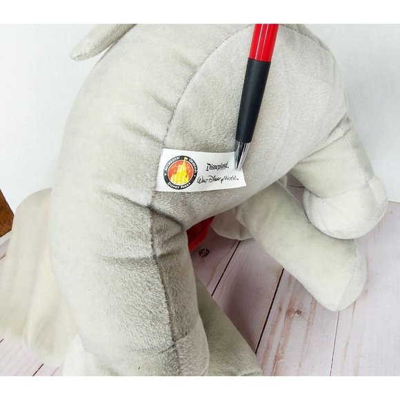Disney Store Dumbo stuffed plush gray elephant animal medium 14" - Picture 6 of 9